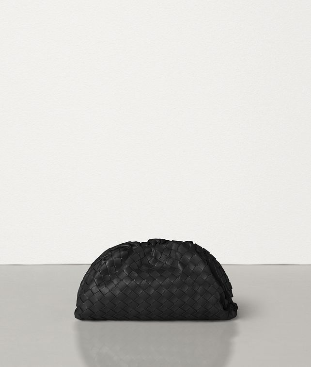 天鹅绒编织小牛皮pouch 20手拿包