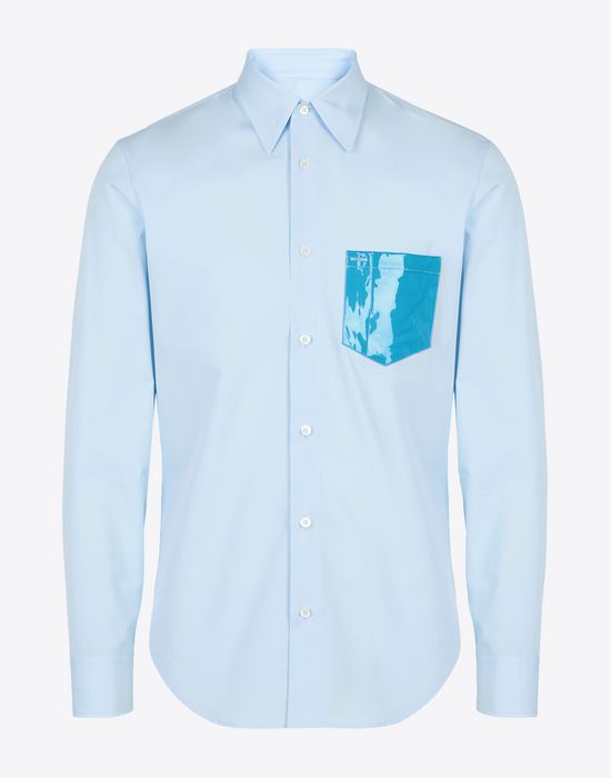 shine pocket poplin shirt