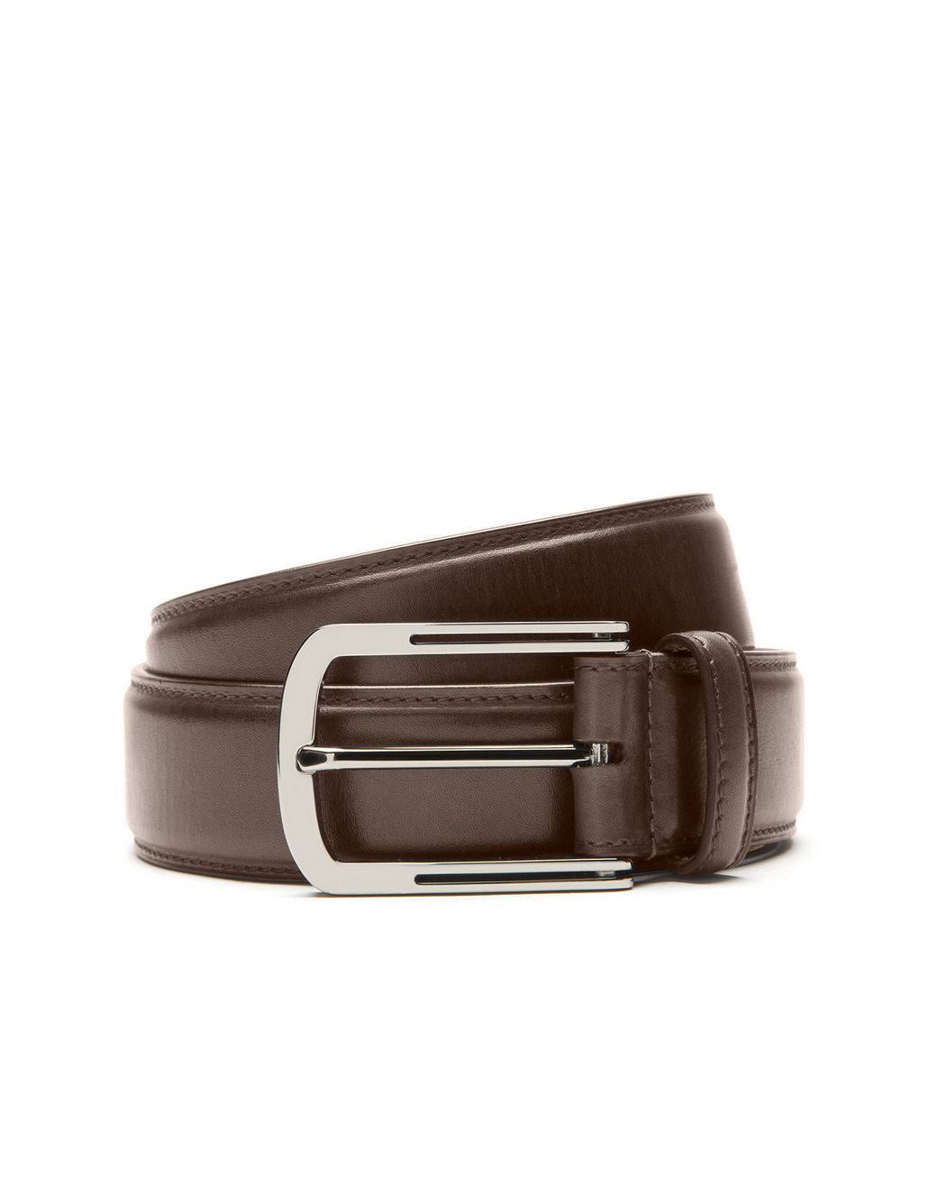 brioni 褐色小牛皮腰带 皮带 男士 r