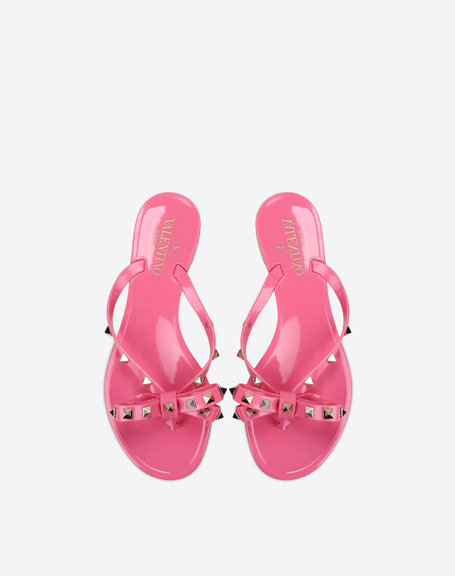 valentino jelly sandals pink