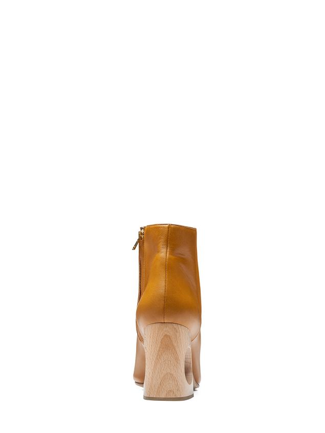 Ankle Boot Marni Half boot in lambskin with wooden heel Woman