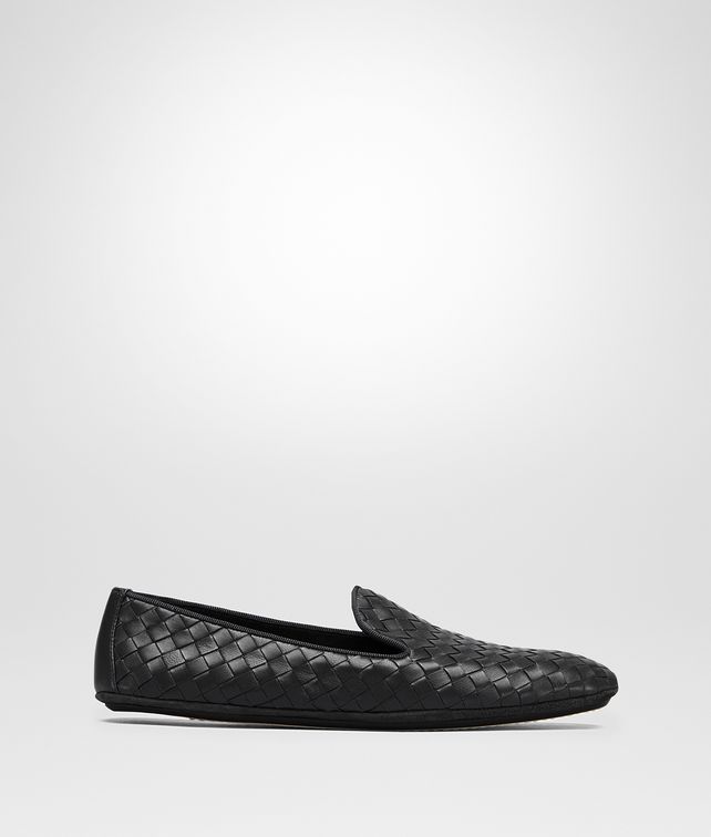 BOTTEGA VENETA FIANDRA SLIPPER IN NERO INTRECCIATO NAPPA Flat Woman fp