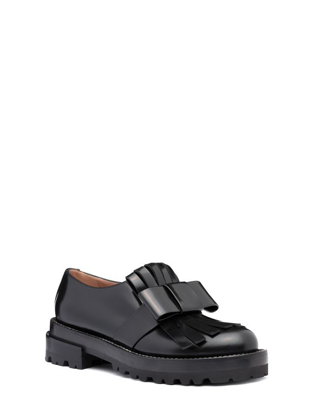 Loafer In Calfskin With Fringe And Bow ‎ from the Marni ‎Fall Winter ...