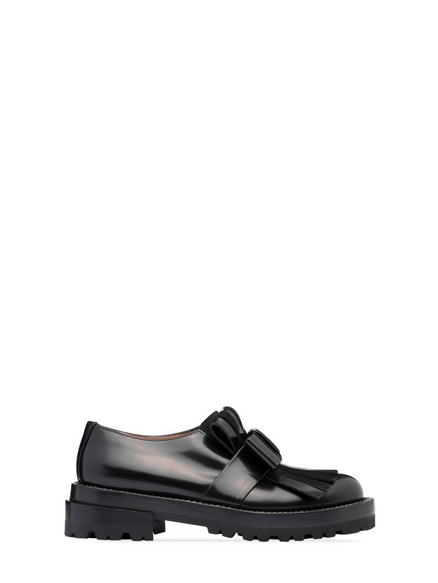 Loafer In Calfskin With Fringe And Bow ‎ from the Marni ‎Fall Winter ...