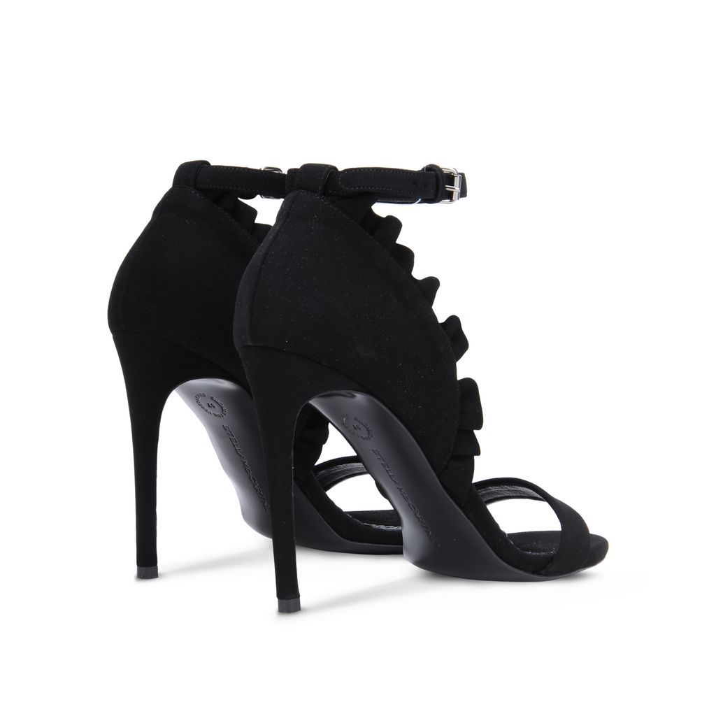 Black Ruffle Sandals Stella Mccartney