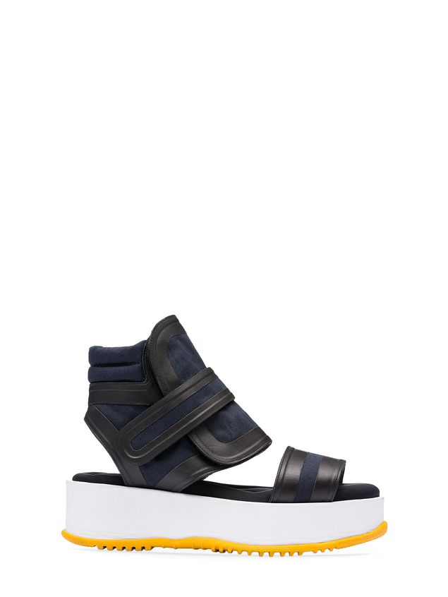 Wedge Sandal In Canvas ‎ from the Marni ‎Fall Winter 2018 ‎ collection ...