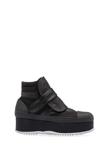 Marni Wedge ankle boot in canvas  Woman