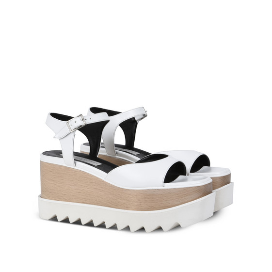 Stella Mccartney Elyse Platform Sandals In White | ModeSens