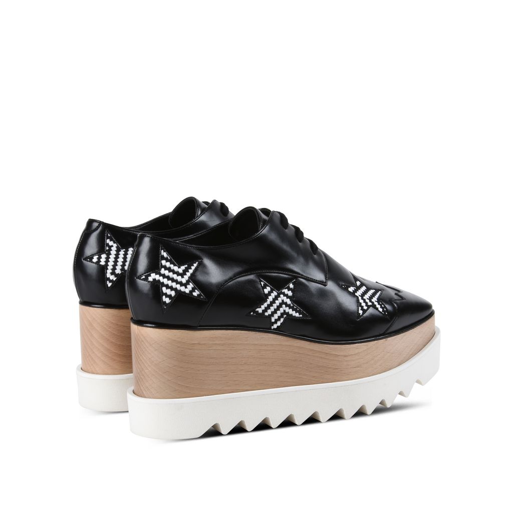 Black Elyse Woven Star Shoes - Stella Mccartney