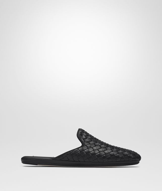 BOTTEGA VENETA NERO INTRECCIATO NAPPA FIANDRA SLIPPER Flat Woman fp