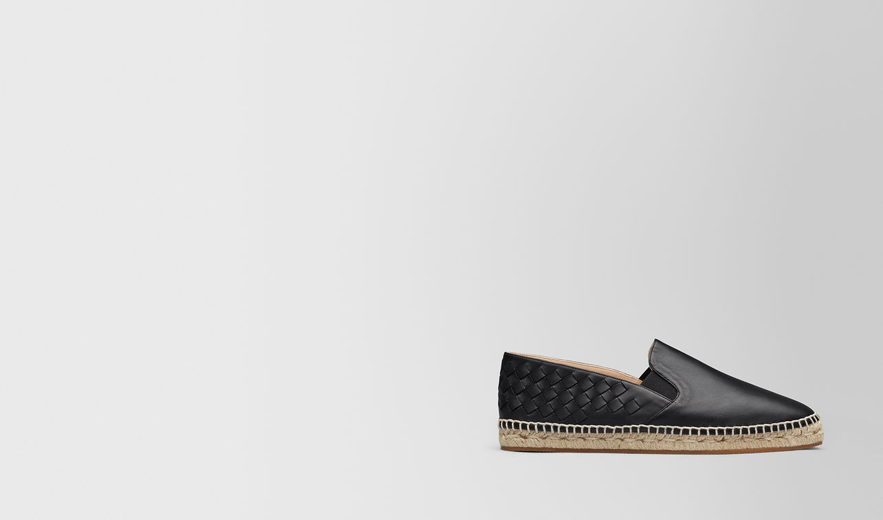 nero intrecciato nappa gala espadrille landing