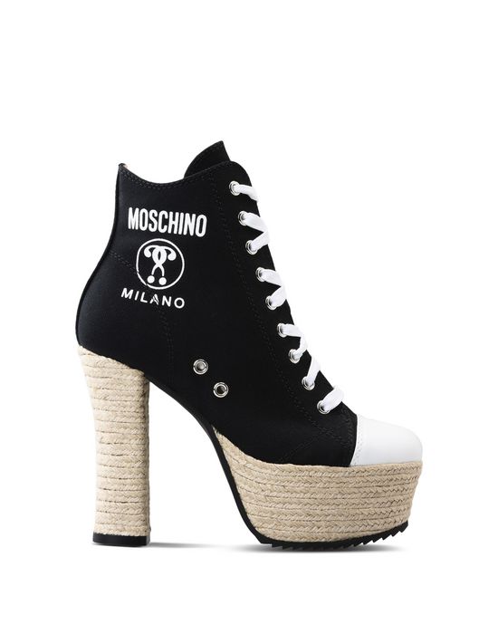 moschino high heel boots