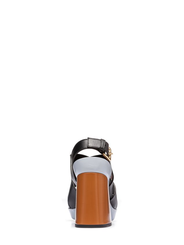Sandals Marni Sling-back sandal in calfskin Woman