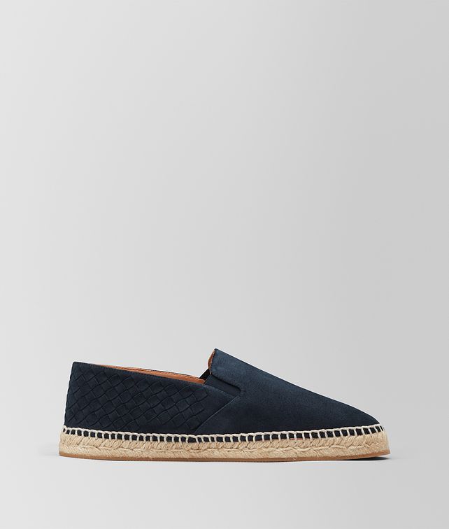 BOTTEGA VENETA DARK NAVY INTRECCIATO SUEDE GALA ESPADRILLE Espadrilles Woman fp