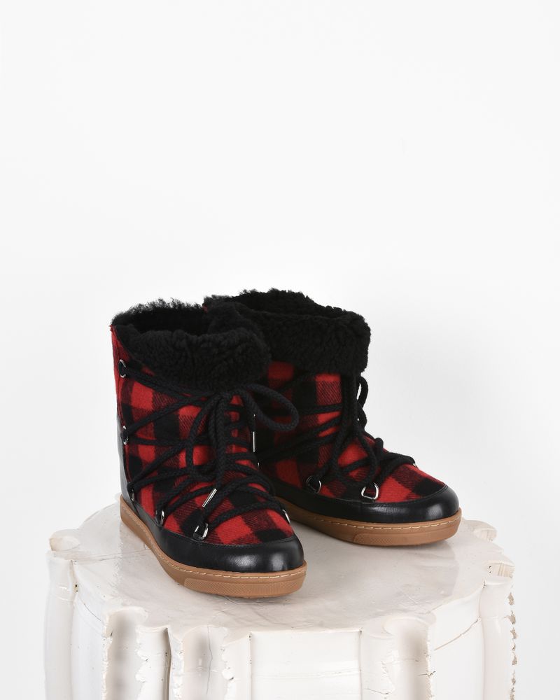 isabel marant boots red
