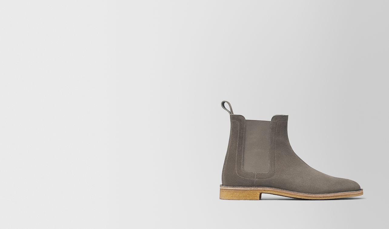 voortrekking boot in steel suede landing