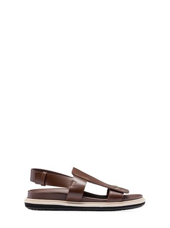 Marni Two-strap Fussbett in calfskin Woman
