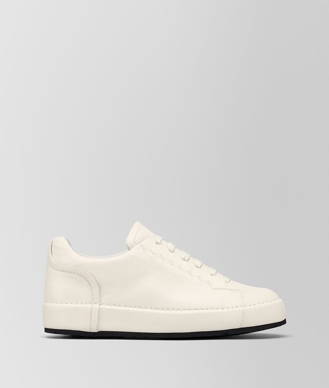 BOTTEGA VENETA THIBO' LACE UP SNEAKER IN MIST CALF, INTRECCIATO DETAILS Trainers Man fp