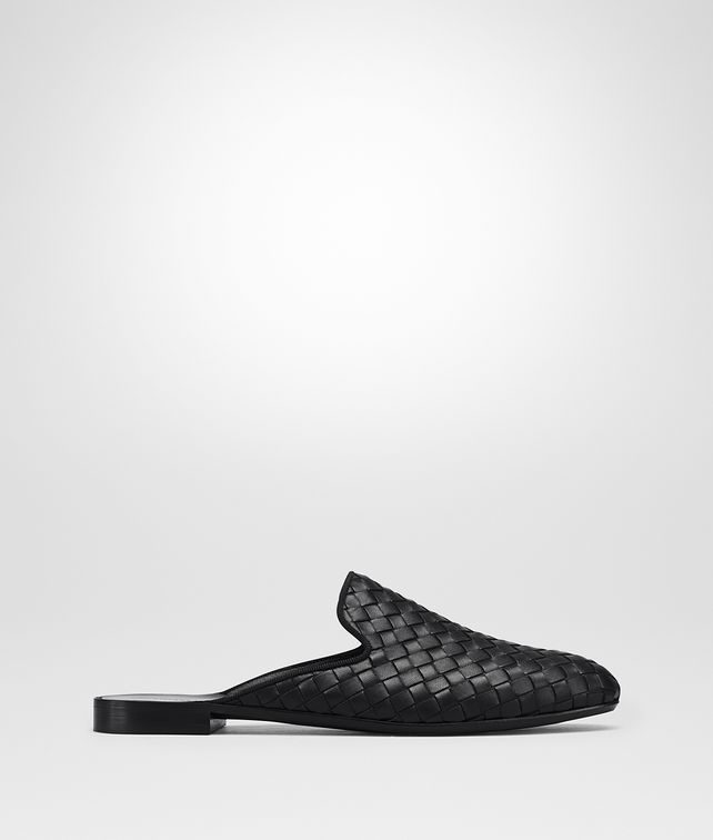 BOTTEGA VENETA NERO INTRECCIATO NAPPA FIANDRA SLIPPER Flat Woman fp