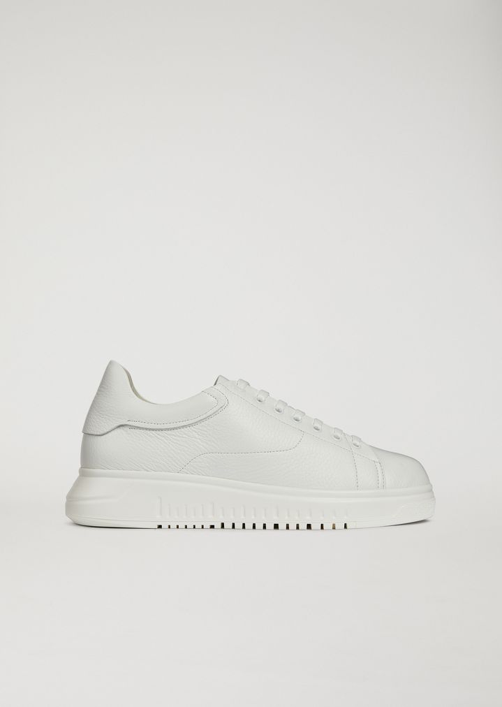 Pelle Emporio Con Armani Suola In Sneakers Uomo Alta vcwFZ6xRq