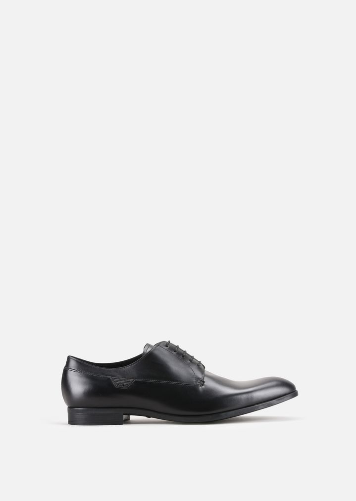 Leather Derby shoes | Man | Emporio Armani
