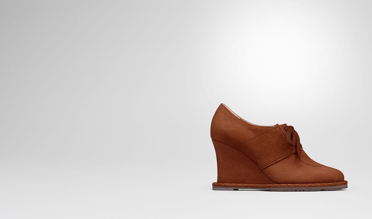 leather suede wedge landing