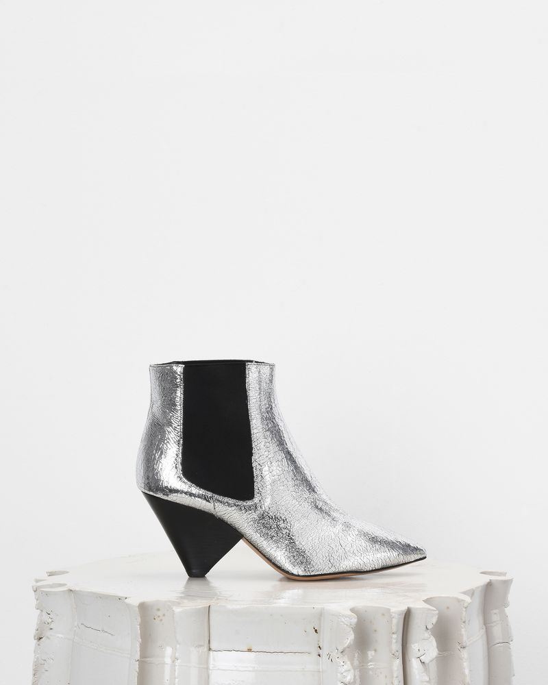 isabel marant silver boots