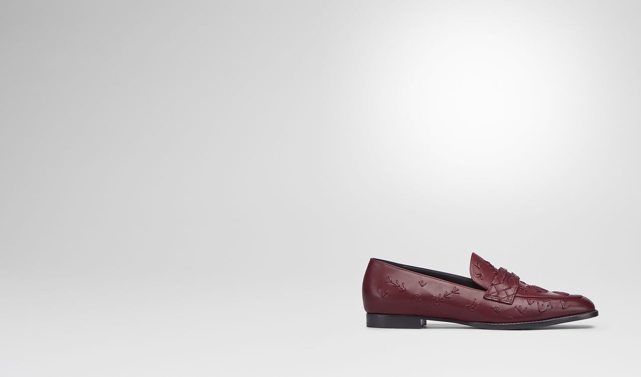 bagley's mocassin in barolo calf, intrecciato details landing