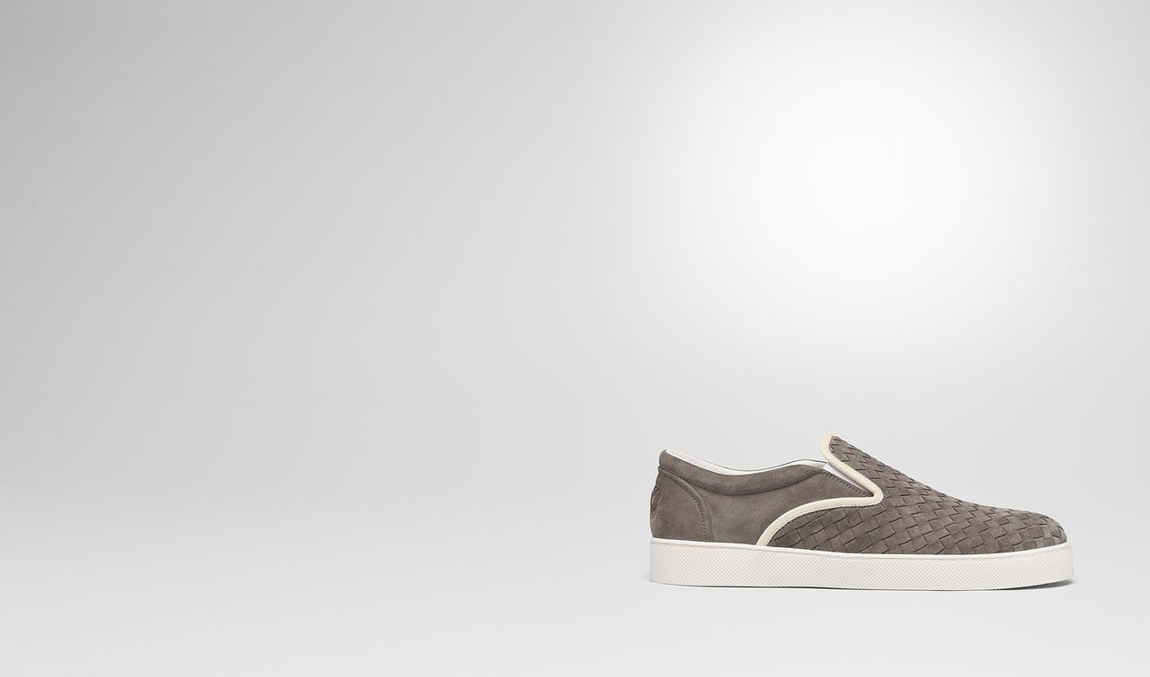 steel intrecciato suede dodger sneaker landing
