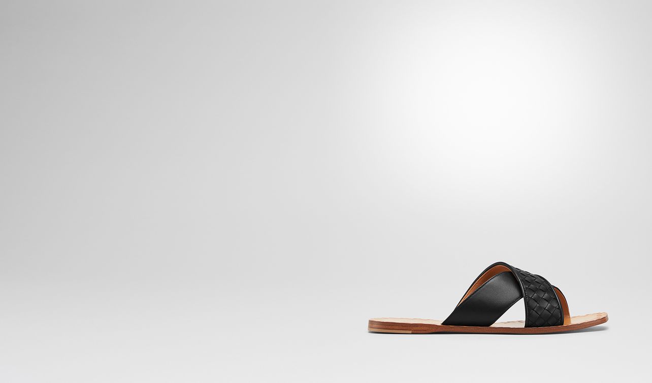nero intrecciato nappa ravello sandal landing