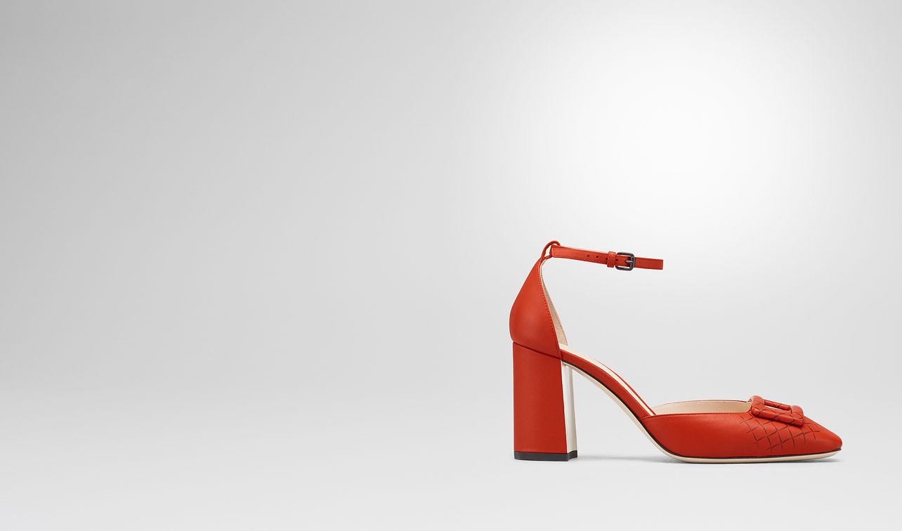 dark terracotta nappa cherbourg pump landing