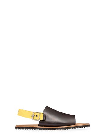 Marni Sandal in calfskin with two-tone band Man