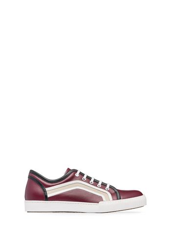 Marni Sneaker in calfskin with side patterns Man