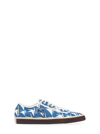 Marni Low-top sneaker in light blue canvas Man