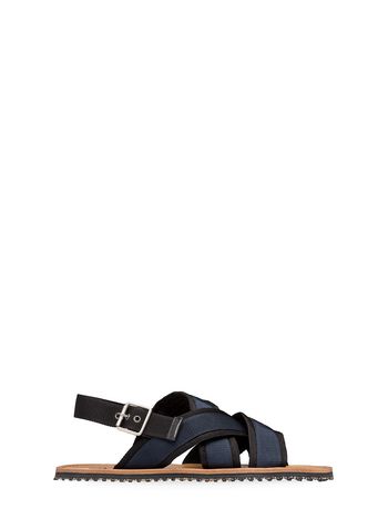 Marni Sandal in black and blue ribbon
 Man