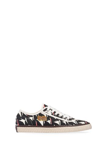 Marni Low-top sneaker black canvas Man