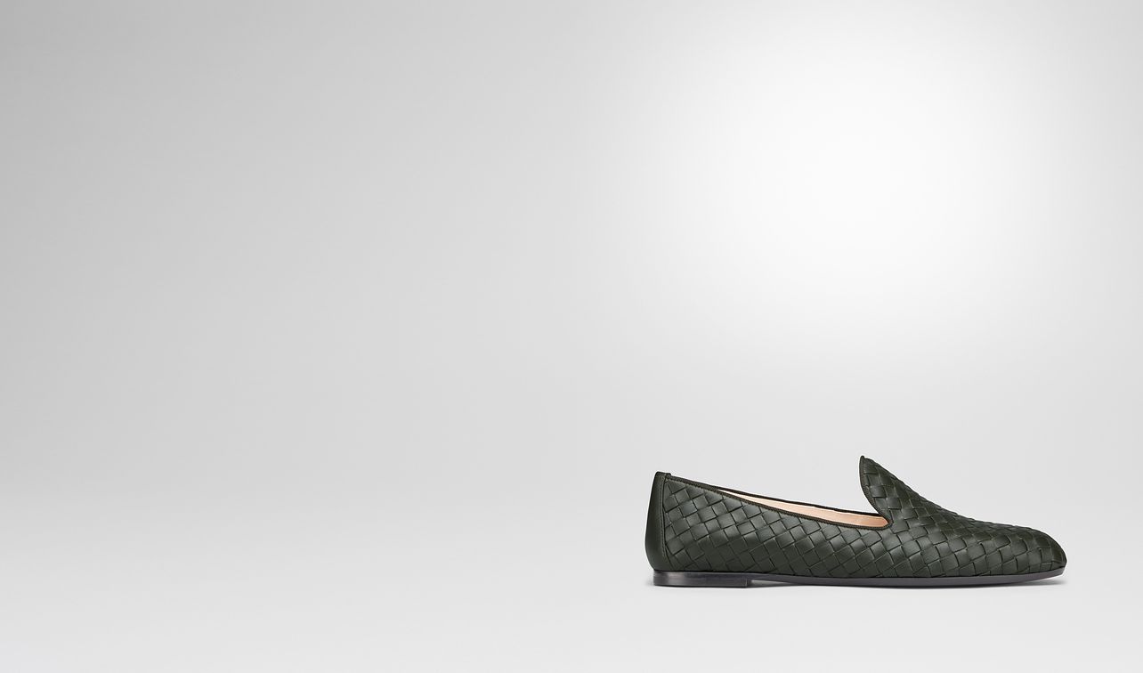 dark moss intrecciato nappa fiandra slipper landing