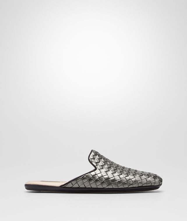 BOTTEGA VENETA DARK MOSS INTRECCIATO NAPPA FIANDRA SLIPPER Flat Woman fp