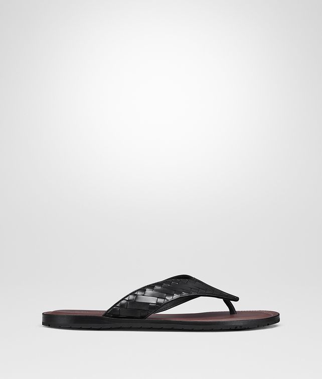BOTTEGA VENETA NERO INTRECCIATO CALF SAPA FLIP FLOP Sandals Woman fp