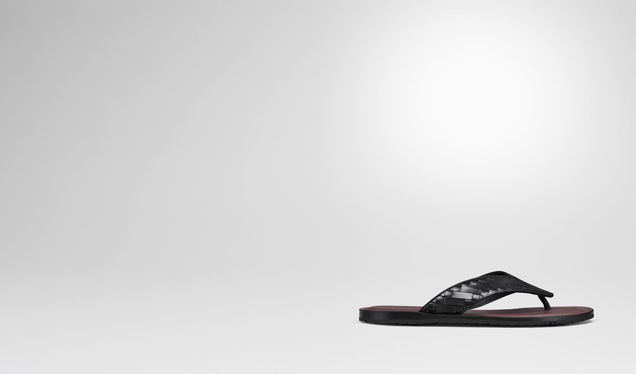 nero intrecciato calf sapa flip flop landing