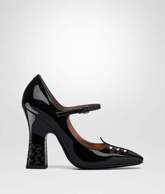 BOTTEGA VENETA POLIGNAC MARY JANE AUS KALBSLACKLEDER IN NERO Pumps Damen fp