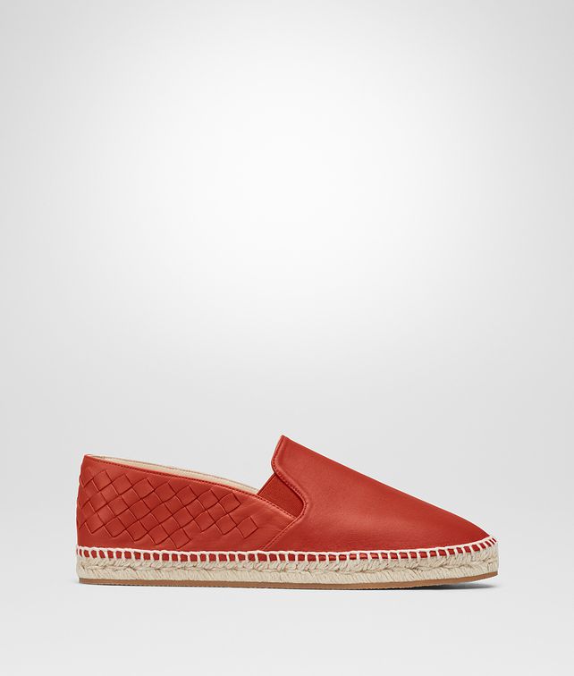 BOTTEGA VENETA DARK TERRACOTTA INTRECCIATO NAPPA GALA ESPADRILLE Espadrilles Woman fp