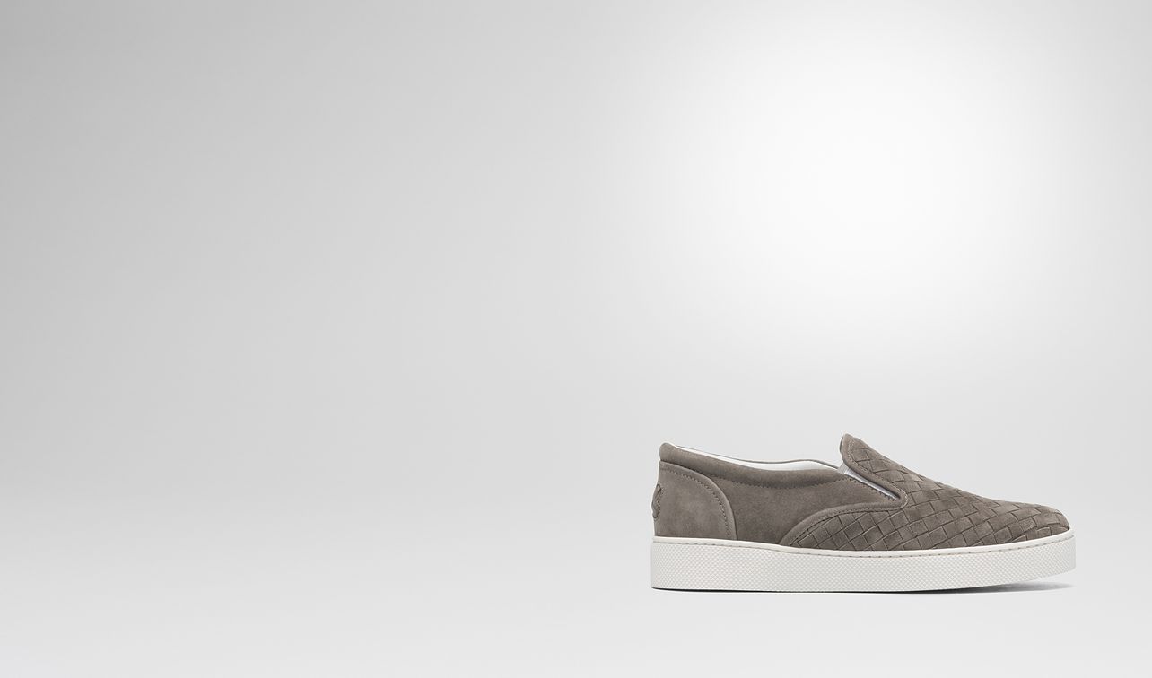 steel intrecciato suede dodger sneaker landing