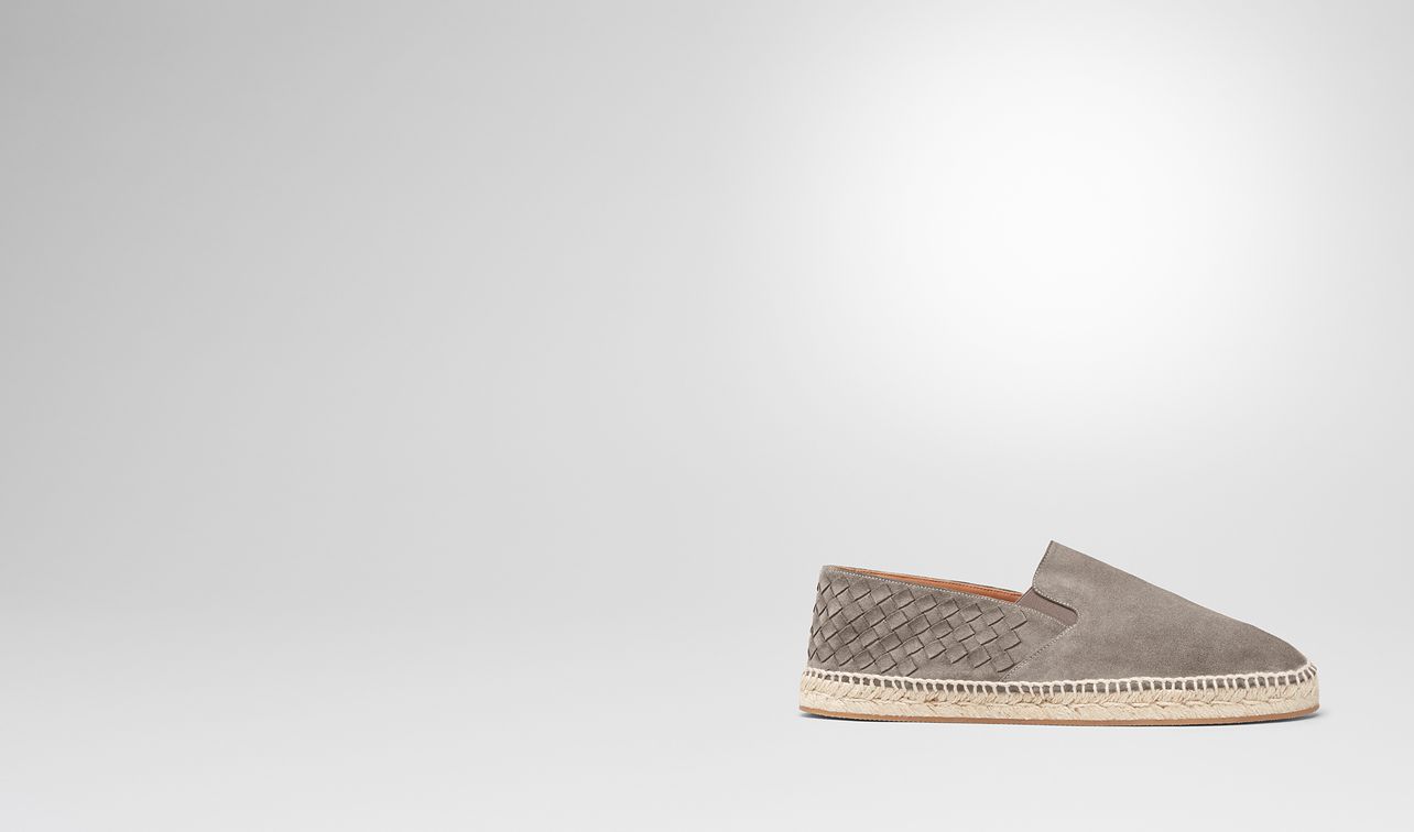 steel intrecciato suede gala espadrille landing