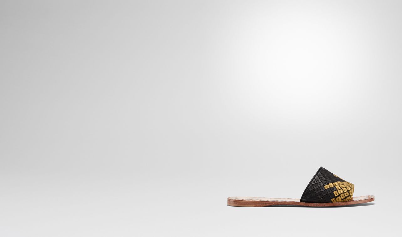 nero intrecciato nappa ravello sandal landing