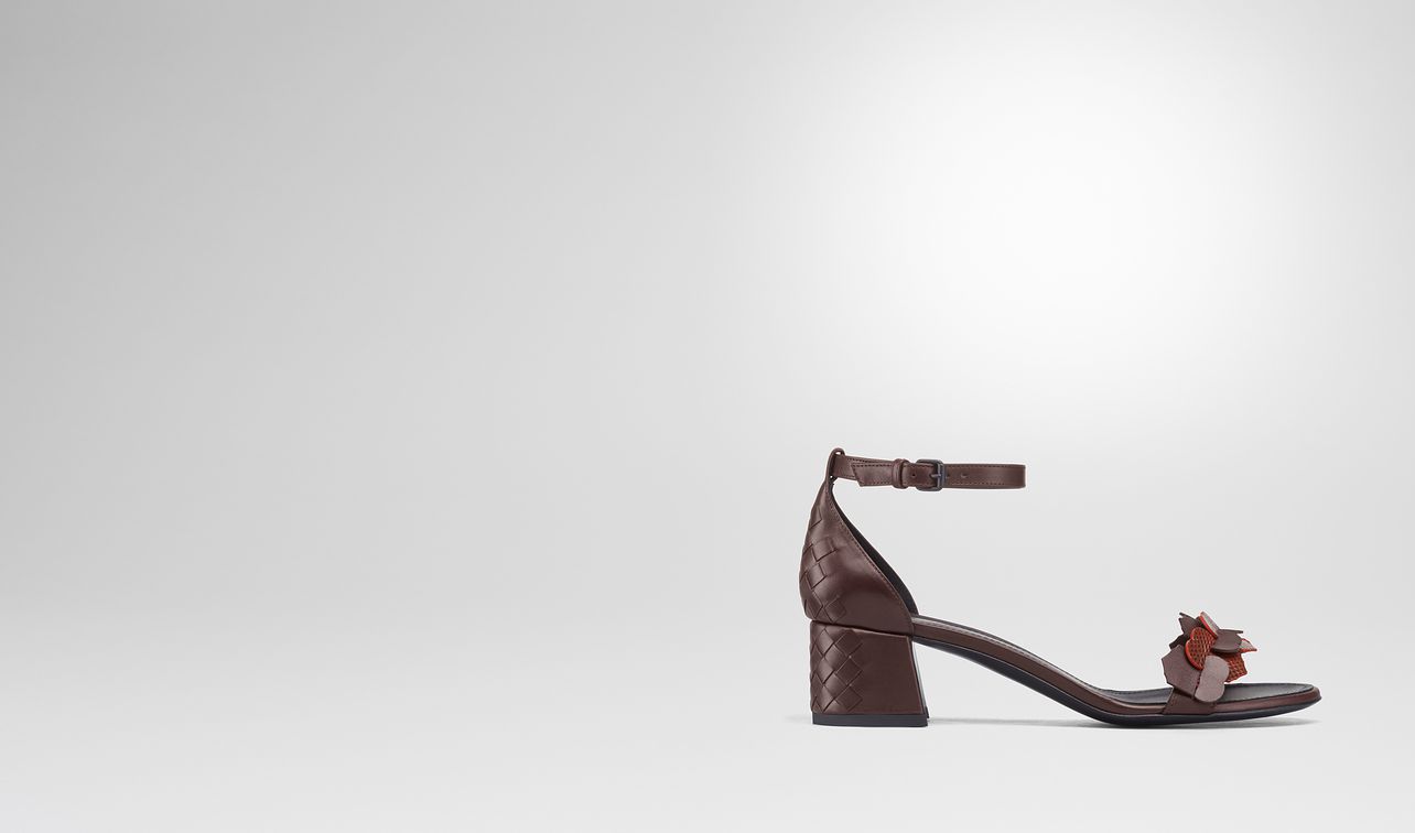 dark barolo intrecciato calf karung cherbourg sandal landing