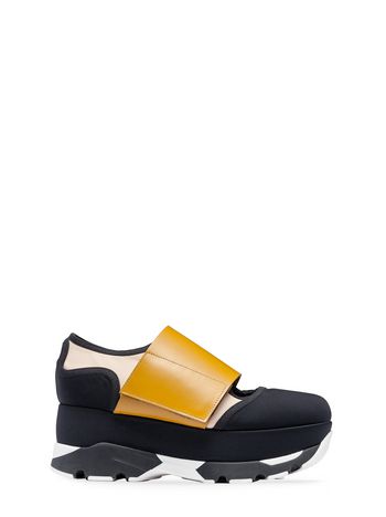 Marni Sneaker in black technical fabric Woman