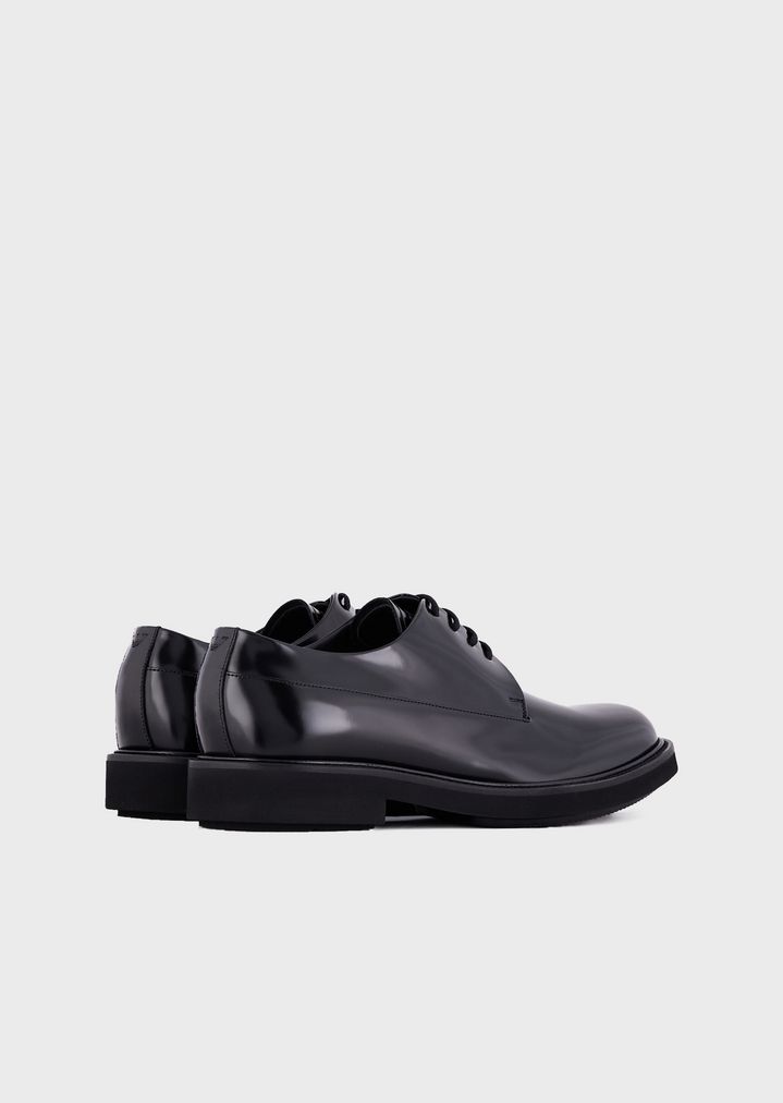 Derby shoes in brushed leather | Man 