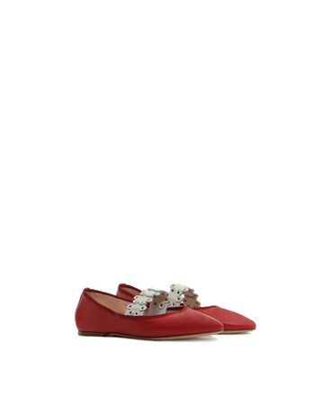 REDValentino FLOWER PUZZLE BALLET FLAT