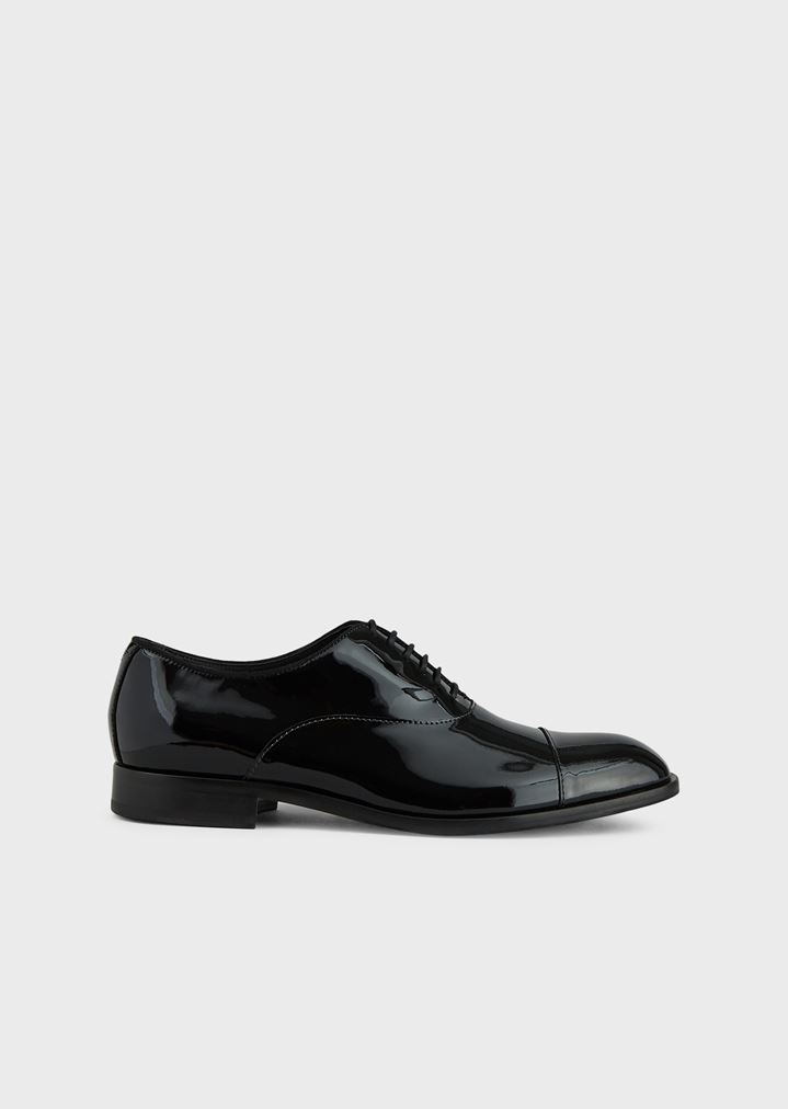 armani patent leather shoes